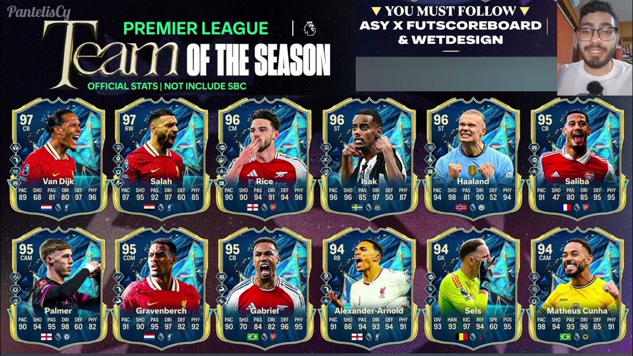 Preview Команда Сезона АПЛ в EA Sports FC 25: Салах и ван Дейк во главе