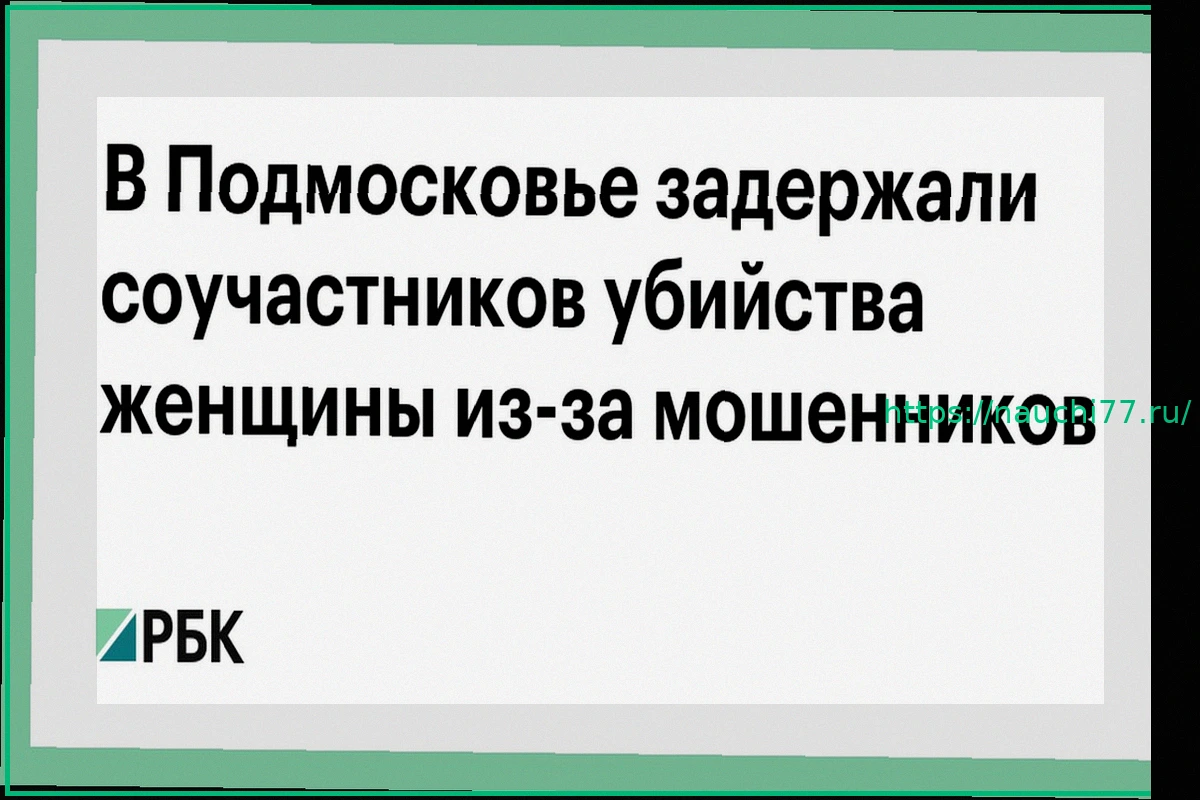 Preview В Московской области задержаны пособники в убийстве женщины, связанном с мошенничеством