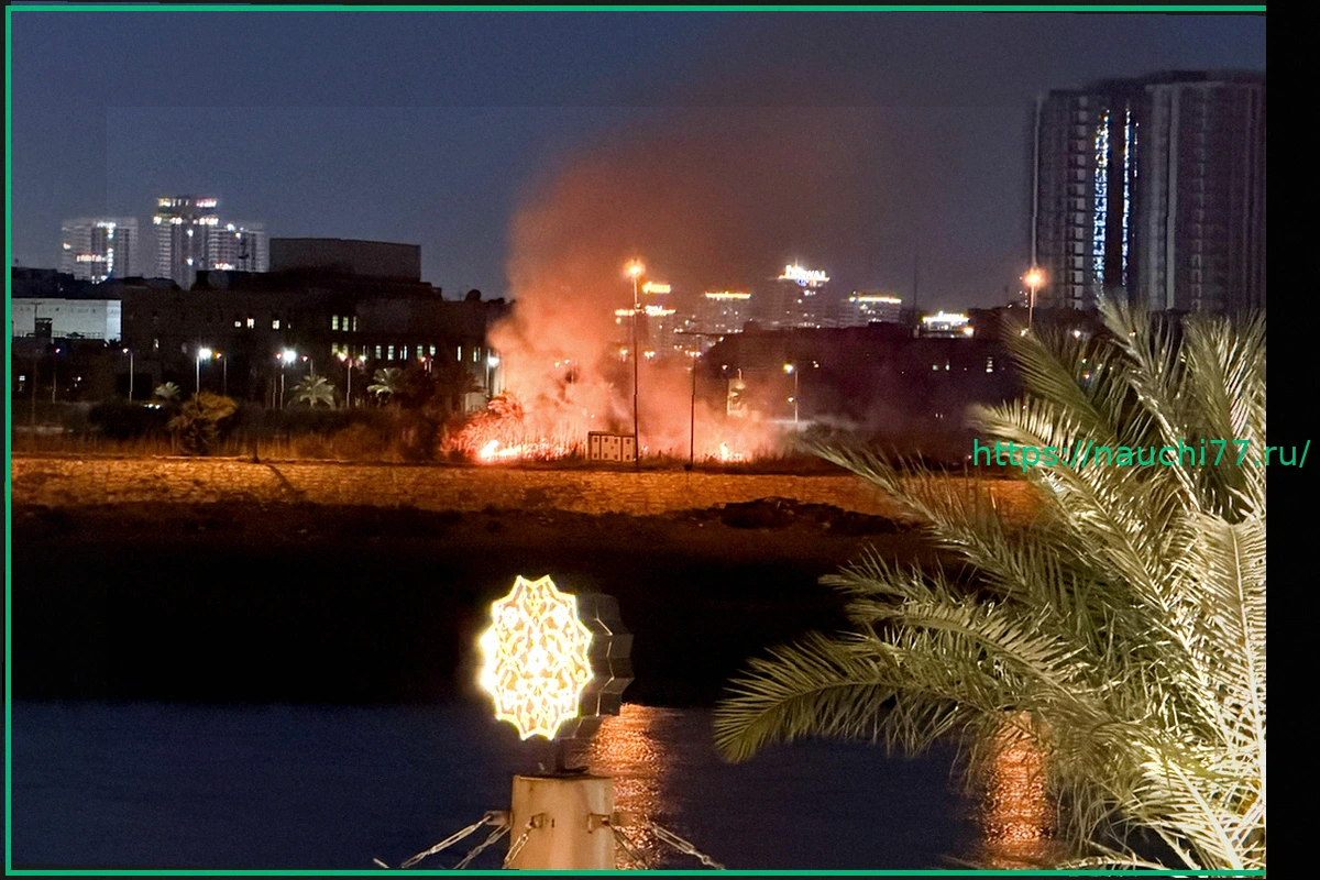 Preview Атака БПЛА на посольство США в Ираке зафиксирована на видео