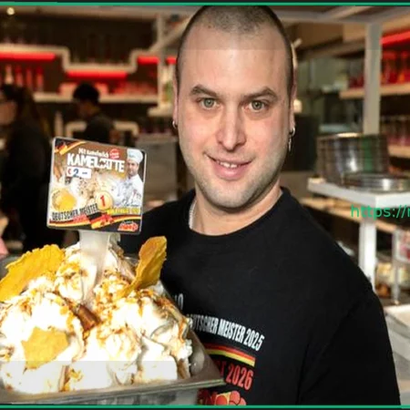 Мороженое из верблюжьего молока со вкусами фиников, фисташек и поленты: Немецкий участник отправляется на Чемпионат мира в США