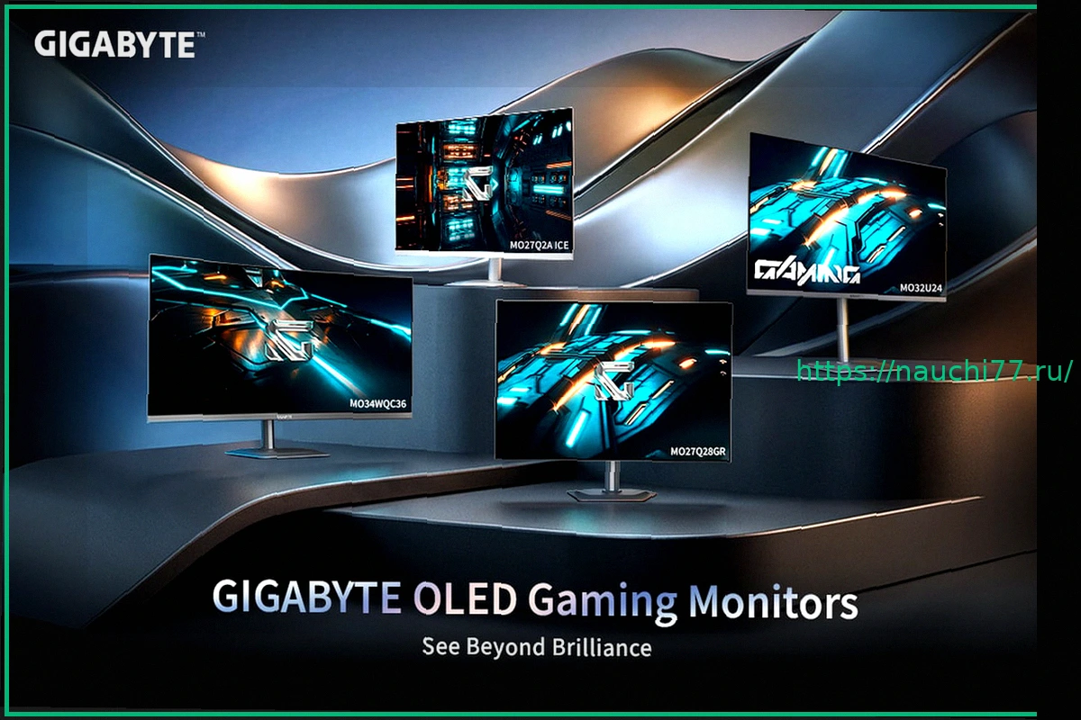 Preview GIGABYTE Представляет MO27Q28GR: Игровой Монитор WOLED с Частотой 280 Гц и Глянцевым Дисплеем RealBlack