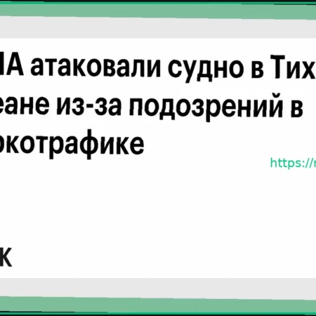США атаковали судно в Тихом океане по подозрению в наркотрафике