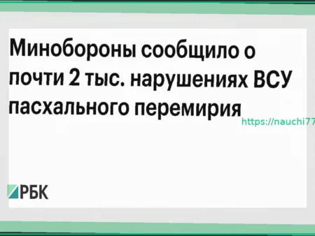 Минобороны: около 2000 нарушений ВСУ режима пасхального перемирия
