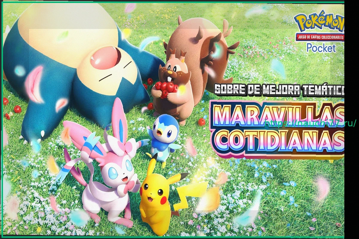 Preview Un aluvión de colores pasteles en el nuevo sobre de mejora temático de JCC Pokémon Pocket, Maravillas Cotidianas